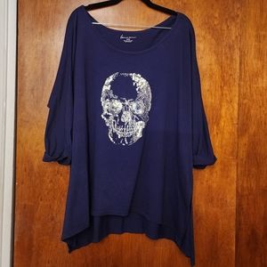 Lane Bryant sequined skull top size 18/20